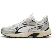 Puma Baskets basses 'Milenio' crème / noir / argent / blanc