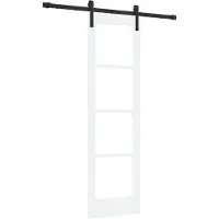 vidaXL Porte coulissante ORKDAL, 61 x 198,5 cm, en bois massif de pin et verre