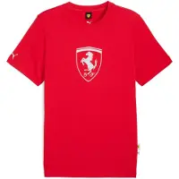Puma Ferrari Sportswear Tonal Shield Short Sleeve T-shirt Rouge M Homme