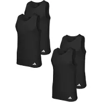 Adidas T-Shirt noir / blanc