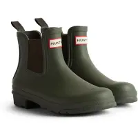 Hunter Bottes en Caoutchouc - Original Chelsea - Dark Olive - - 38 - Bottes en Caoutchouc