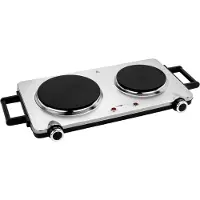 Clatronic Dkp 3668 E Portable Electric Cooking Plate Argenté One Size / EU Plug 220V