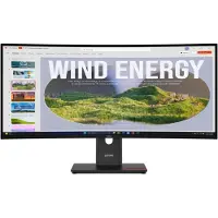 Lenovo ThinkVision T34WD-40, 86,4 cm (34"), 3440 x 1440 px, Wide Quad HD, DEL, 6 ms, noir