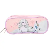 Disney Frozen Pochette à crayons Frozen II - Pochette rose à deux compartiments