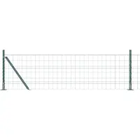 vidaXL Clôture Euro avec socle en béton, 50 x 0,4 m, en acier revêtu de PVC