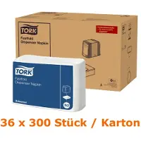 Tork Serviettes pour distributeurs (36 pcs, 25 x 30 cm)