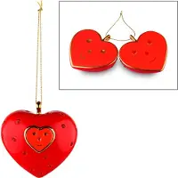 Alessi Cuore e Cuora Home Pendentif de Noël 7,5 cm