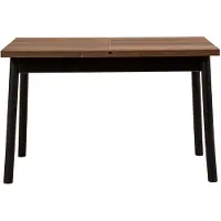 Skye Decor , Oliver Open - Barok Black, table à rallonges, 100 % panneaux de particules mélaminés, noir, 120 x 75 x 77 cm