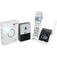 Geemarc Telecom GEEMARC DECT595ULEDOR Téléphone filaire pour seniors Répondeur, Mains libres, Optique