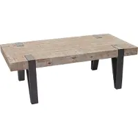 Generique Table Basse de Salon MENDLER HWC-A15b, Sapin Bois Massif Rustique 40x120x60cm