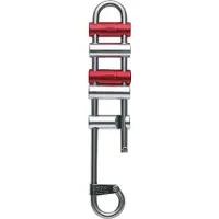 Petzl Rack Descender Rouge,Argenté