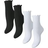 Pieces Chaussettes 'PCAfia' noir / blanc