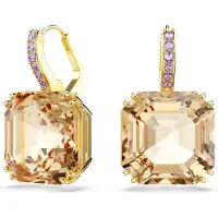 Swarovski Boucles d'oreilles 'Millenia' caramel / or / lavande