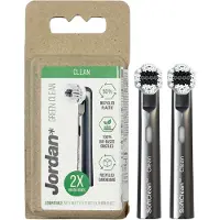 Jordan Green Clean Elektrische Zahnbürstenköpfe für elektrische Zahnbürste 2er Pack