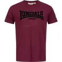 Lonsdale T-Shirt 'London' aubergine / noir