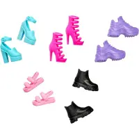 Barbie Accessoires pour poupée, 5 paires de chaussures