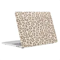 Selencia Coque Laptop Sabi imprimé panthère pour Apple MacBook Pro 16 pouces (2021 / 2023 M3 / 2024 M4 / 2026 M5) - Soft Ivory