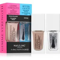 Nails Inc . Gimme Strength & Better On Top kit de vernis à ongles