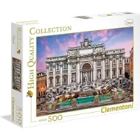 Clementoni PUZZLE 500 EL HQ Trevi Fountain