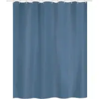 MSV Rideau de douche Polyester 180x200cm Bleu