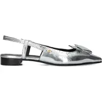 Fred de la bretoniere Ballerines Fred de la Bretoniere Femme Elisse Sling Metallic Crinkle Leather Silver-Taille 41