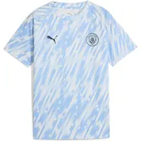Puma T-shirt Manches Courtes Junior Avant-match Manchester City Fc 25/26