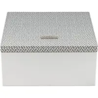 Windrose Boîte à bijoux 'Calma' gris / blanc cassé
