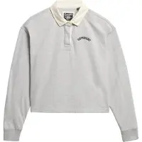 Superdry T-shirt 'Athletic Essentials' gris clair / blanc