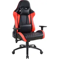 Vdd - Fauteuil gaming - Fauteuils gaming - Fauteuil gaming à assise large - Fauteuil gaming pour personnes de grande taille - rouge - noir - charge maximale de 150 kg