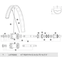 Mavic Jante Arrière E-xa Elite 19