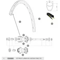 Mavic Jante Ksyrium Disc 17c