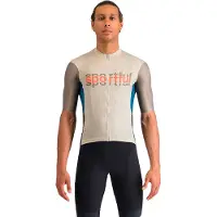 Sportful Supergiara Logo Short Sleeve Jersey Beige 2XL Homme