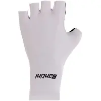 Santini Madss Short Gloves Blanc M