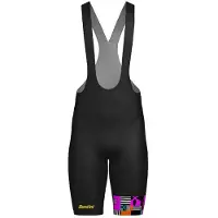 Santini Tdffaz Grand Départ Bretagne 2025 Bib Shorts Noir XS Homme