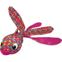Kong Jouet Wubba Finz Poisson taille S environ L 25 x l 5 x H 5 cm, rose - Jouet pour chien