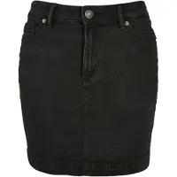 Urban Classics Jupe courte de - Mini-Jupe En Jean Stretch - 27 - 34 - pour Femme - noir - Taille 31