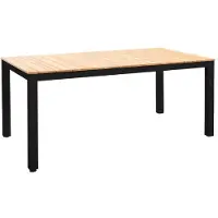 Yoi Table de Jardin Yoi Arashi Teck Black 169 x 90 cm
