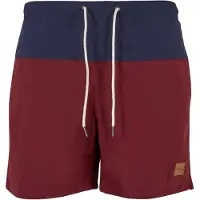 Urban Classics Shorts de bain bleu marine / bourgogne
