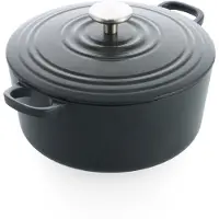 BK BOUR CastIron Cocotte 24 cm Earl Grey