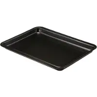 Guardini Plaque de cuisson rectangulaire Gardenia, Plaque de four + grille, Noir