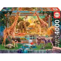 Educa 19285 La savane s'éveille 4000 pièces puzzle