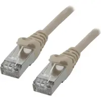 MCL - Cordon de raccordement - RJ-45 (M) pour RJ-45 (M) - 5 m - paire torsadée écrantée (F/UTP) - CAT 6a - gris