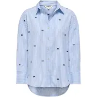 ONLY Chemisier 'ONLOregon' bleu nuit / bleu clair / blanc