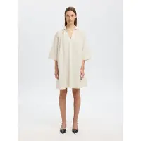 Selected Oversize Mini-robe Femme Beige 38