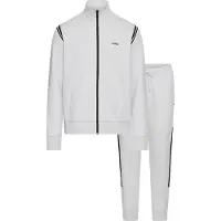 BOSS Ensemble de survêtement Regular en coton stretch avec empiècements à rayures