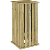 vidaXL Jardinière Marron 33 x 33 x 65 cm Pin imprégné