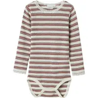 Name it Barboteuse / body 'NMFWang' marron / rose ancienne / blanc
