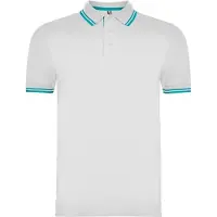 Roly Pack 10 Montreal Blanc/Turquoise - Roly PO6629 - Taille L
