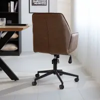 Dimehouse Chaise De Bureau Industrielle Taupe Novan