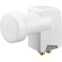 Wentronic Quad universel (Quad LNB, 40mm), Tête universelle, Blanc